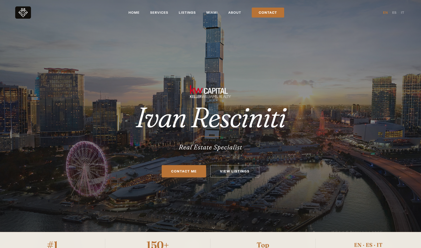 Ivan Resciniti Miami Realtor website